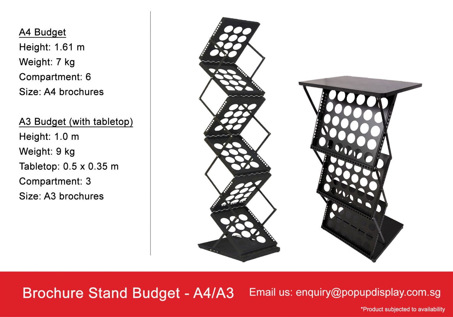 Budget Brochure Stand