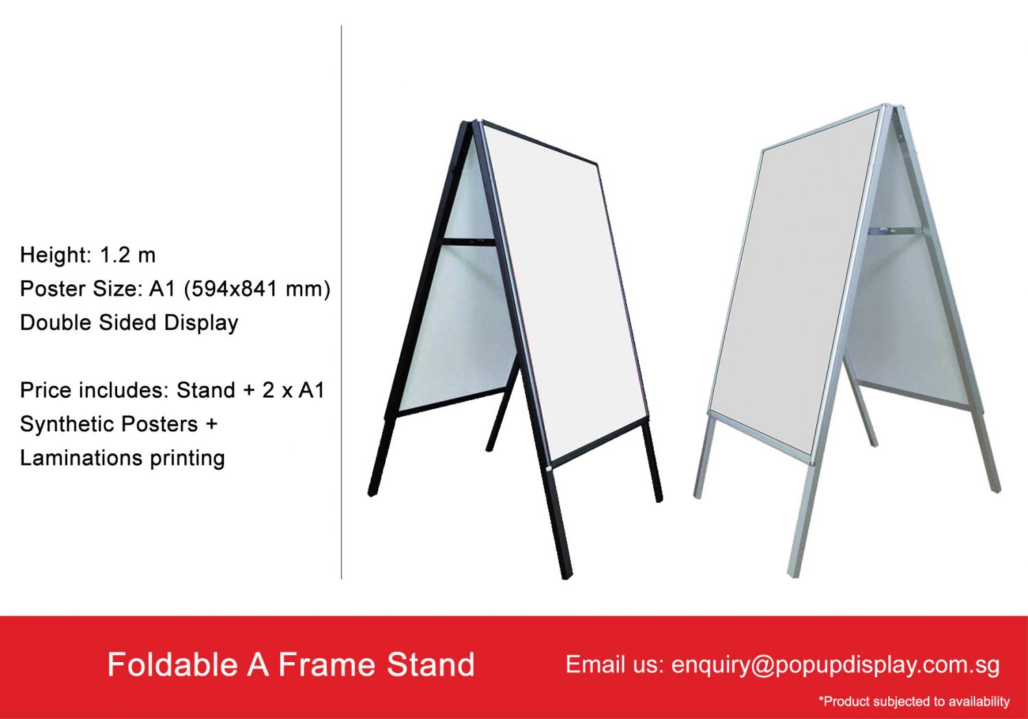 Display Stand For Poster, Foam Board and Banner