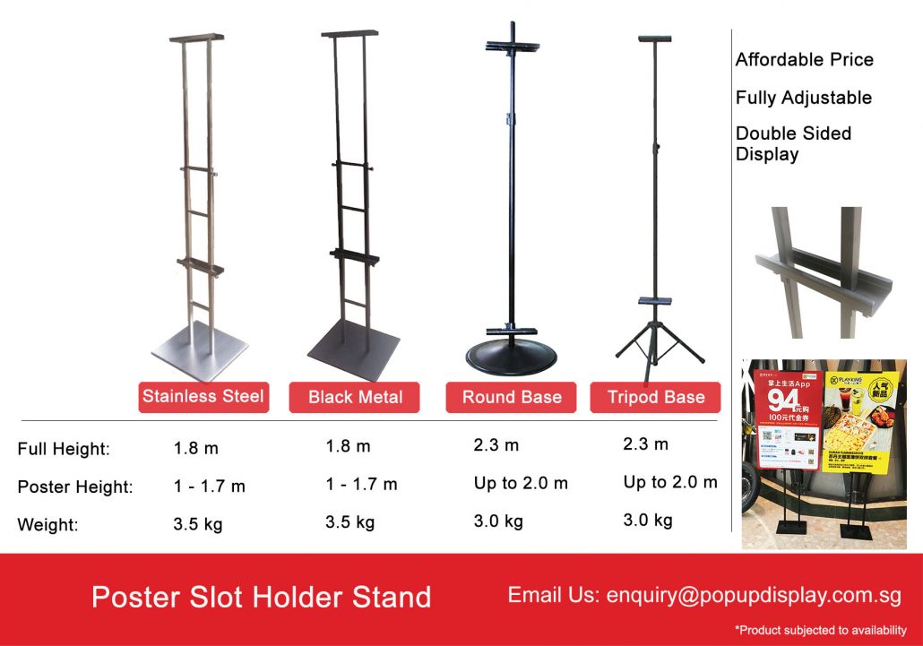 Poster Slot Stand